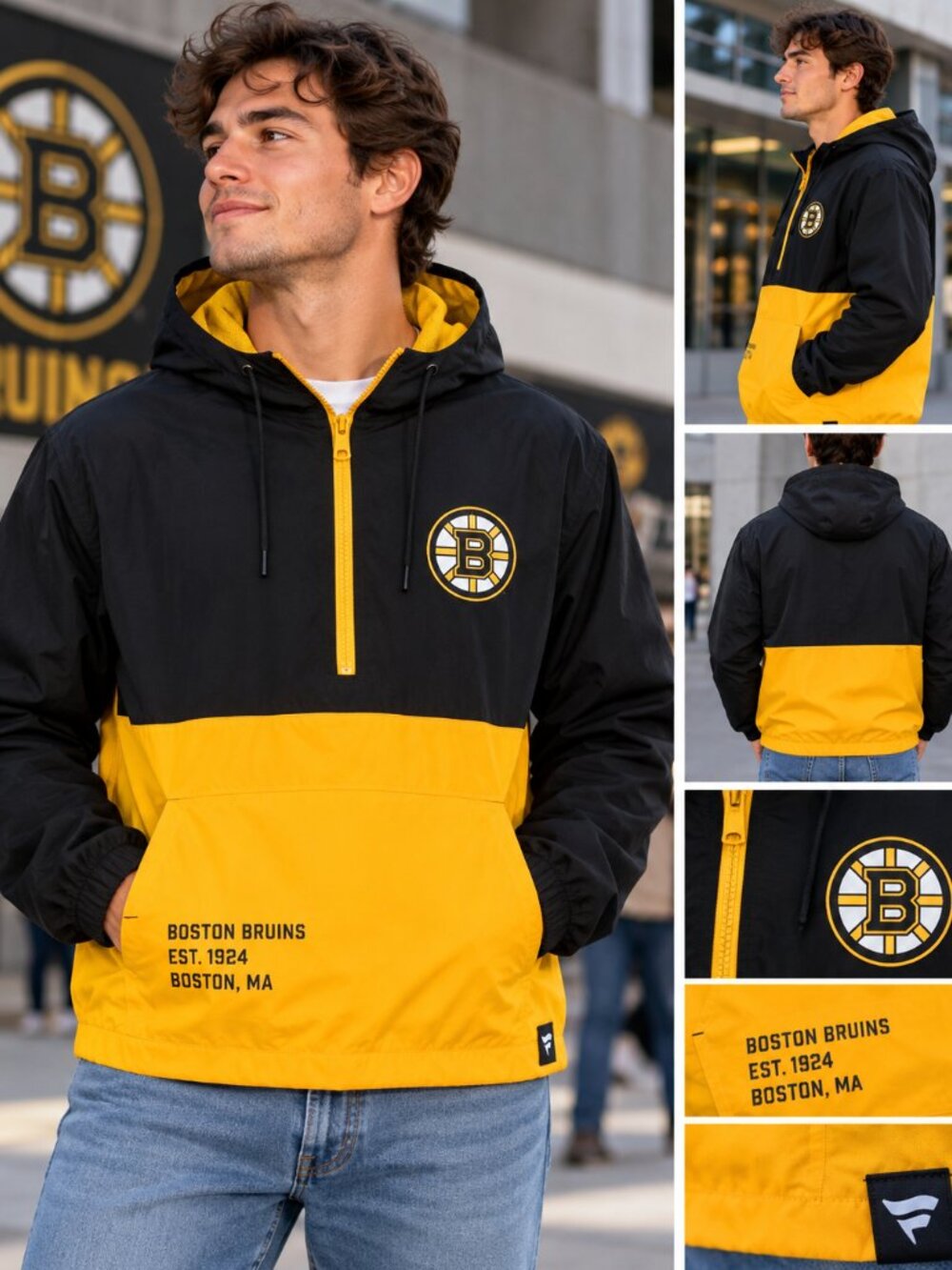 Boston Bruins Fanatics Anorak Jacket – Men’s XL